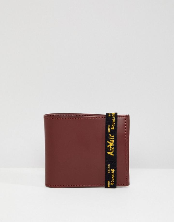 Dr Martens Billfold Leather Wallet - Red