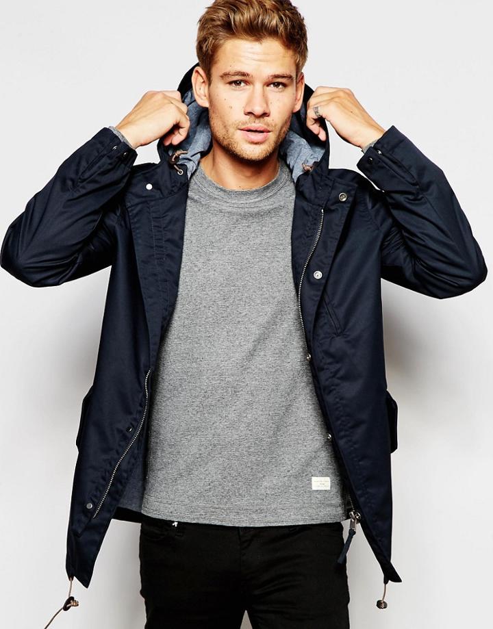 Selected Homme Parka - Blue