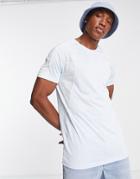 Avant Garde Camo Side Print T-shirt In Sky Blue