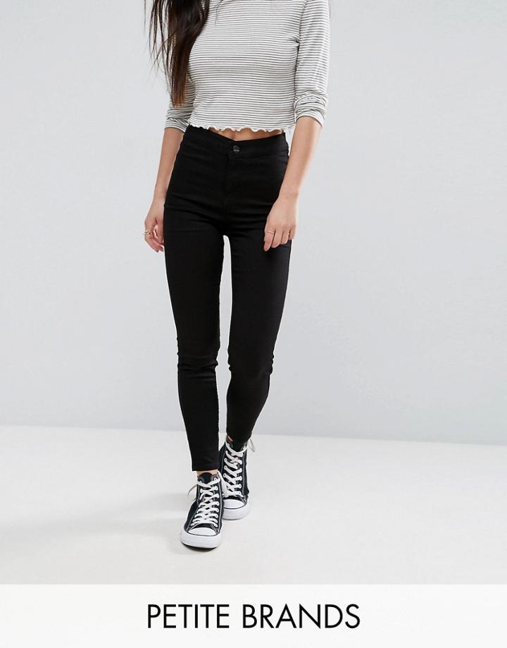 New Look Petite Disco Jeans - Black