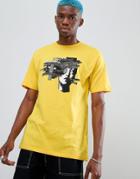 Volcom Noa Noise Head Print T-shirt In Yellow - Yellow