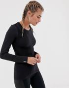 Only Play Seamless Running Long Sleeve Tee - Black