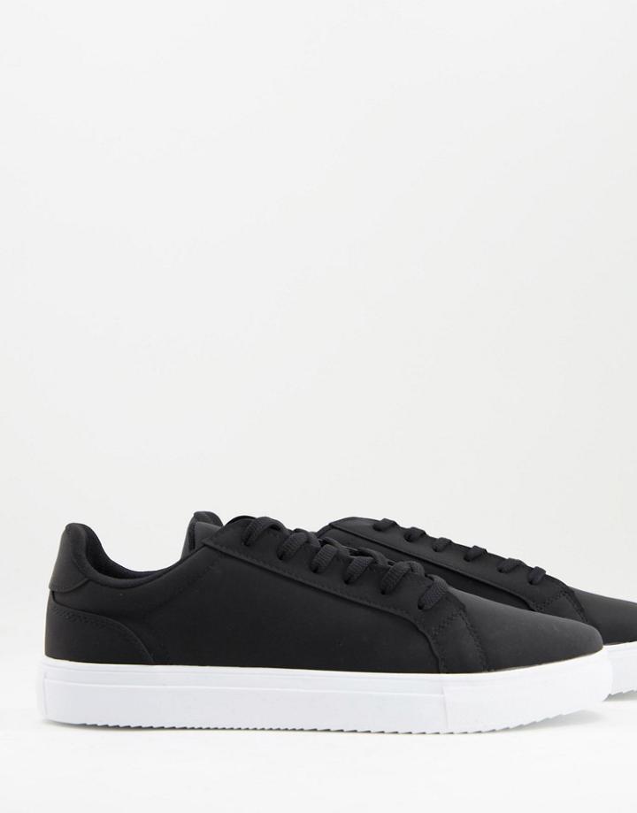 Bolongaro Trevor Lace-up Suede Look Sneakers In Black