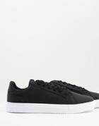 Bolongaro Trevor Lace-up Suede Look Sneakers In Black