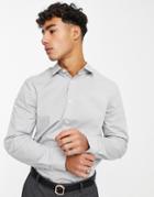 Asos Design Regular Fit Shirt In Gray