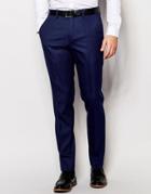Ted Baker Textured Pants In Slim Fit - Blue