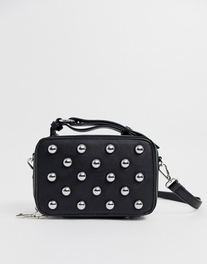 Sacred Hawk Boxy Cross Body Bag With Stud Detail
