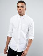 New Look Regular Fit Brushed Twill Shirt In White - White