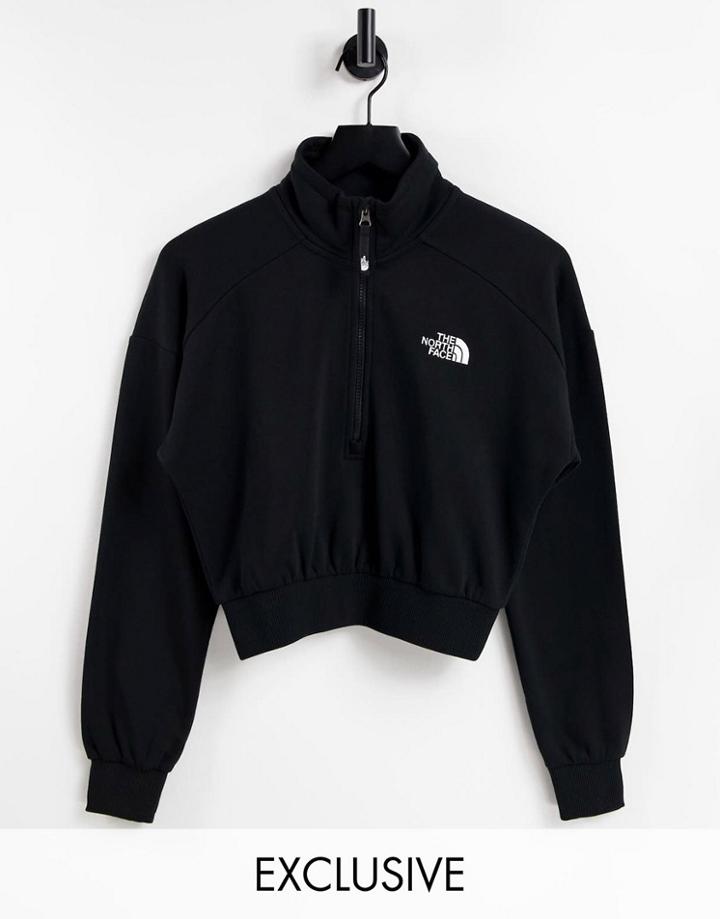 The North Face 1/4 Zip Fleece In Black Exclusive At Asos