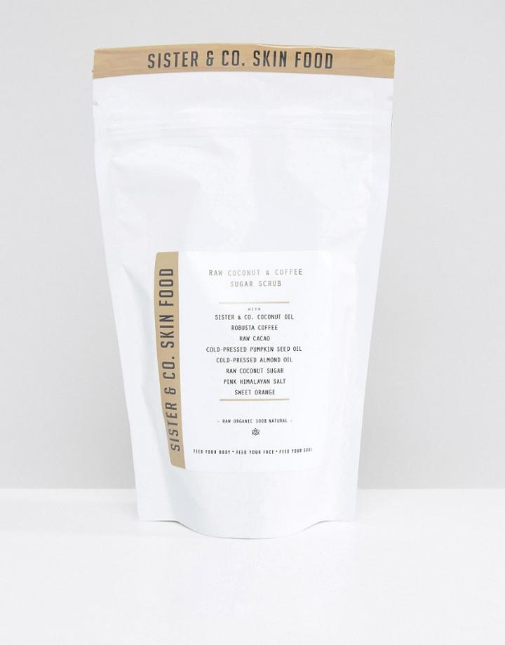 Sister & Co Raw Coconut & Coffee Sugar Scrub 300g - Clear