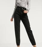 Missguided Tall Riot Highwaisted Recycled Denim Mom Jeans In Black