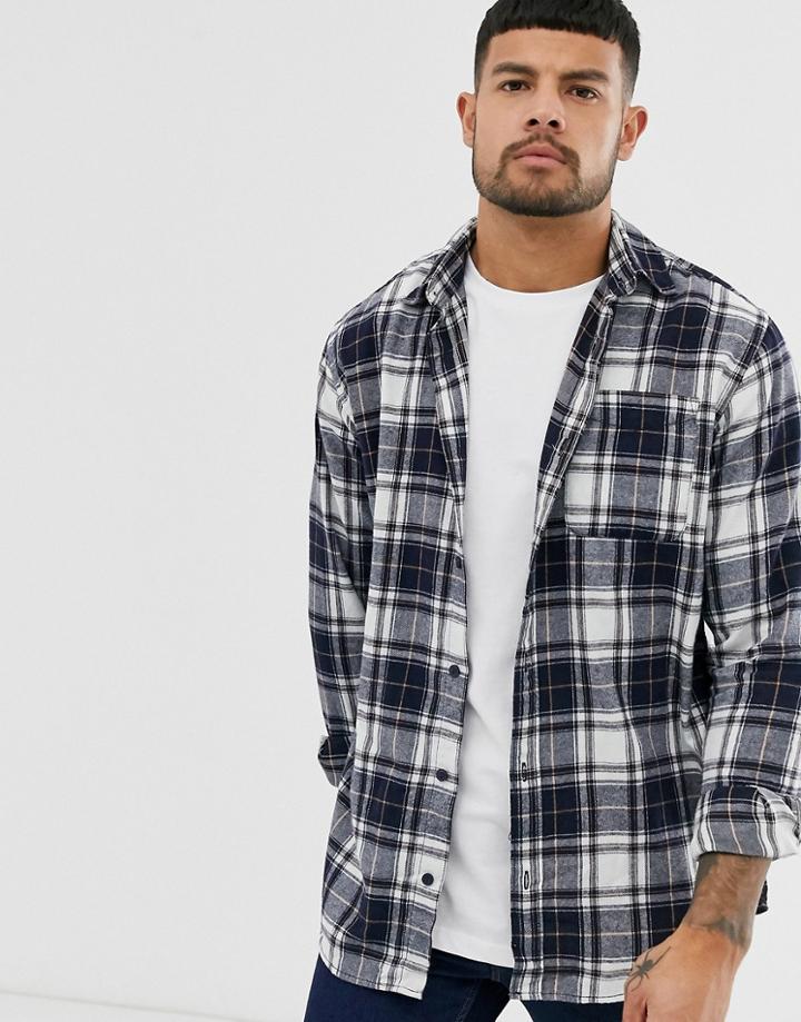 Jack & Jones Flannel Check Shirt In Multi-yellow