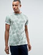 Redefined Rebel T-shirt With All Over Palm Print - Green