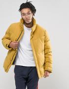 Asos Oversized Puffer Jacket In Yellow - Yellow