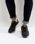 Boss Orange By Hugo Boss Laser Cut Nubuck Sneakers Black - Black