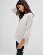 Vero Moda Altha Boxy Long Sleeved Top - Cream