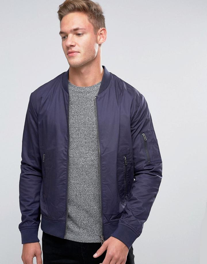 Jack & Jones Premium Bomber Jacket - Navy