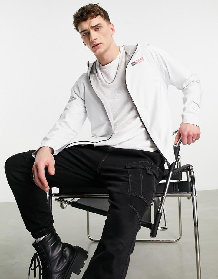 The North Face First Dawn Packable Printed Jacket In White