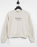 Na-kd Organic Cotton Sweater In Beige-neutral