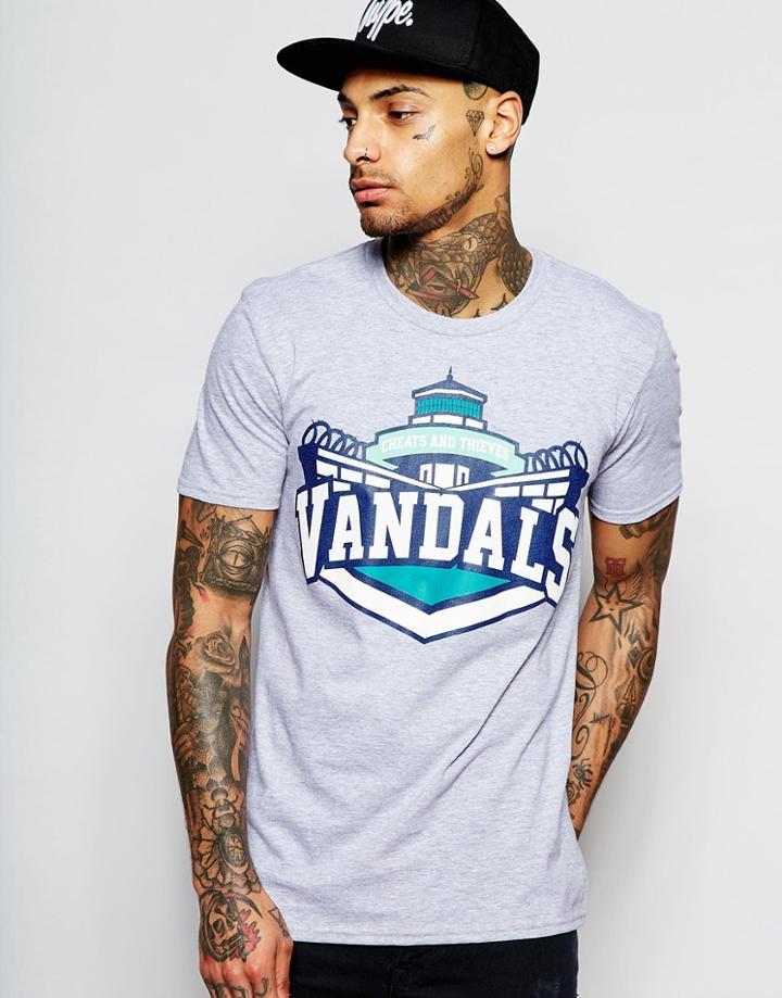 Cheats & Thieves T-shirt Vandals - Gray