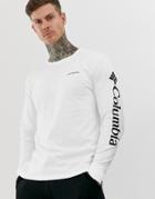 Columbia North Cascades Long Sleeve T-shirt In White - White