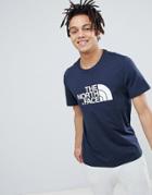 The North Face Easy T-shirt In Navy - Navy