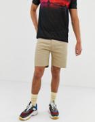 Weekday Vacant Shorts In Sand - Tan