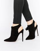Asos Eugenie Pointed Ankle Boots - Black