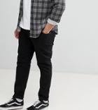 Asos Design Plus Skinny Jeans In Black - Black