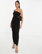 Club L One Shoulder Dress In Black