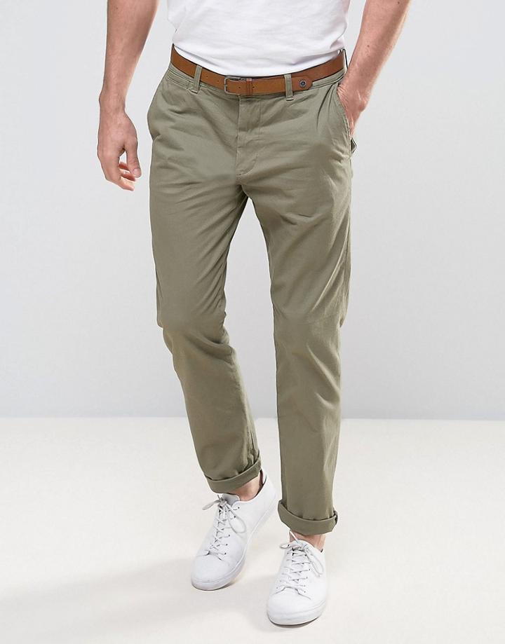 Esprit Slim Fit Chino - Green