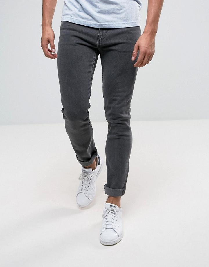 Weekday Friday Skinny Fit Jeans Black Favor - Black