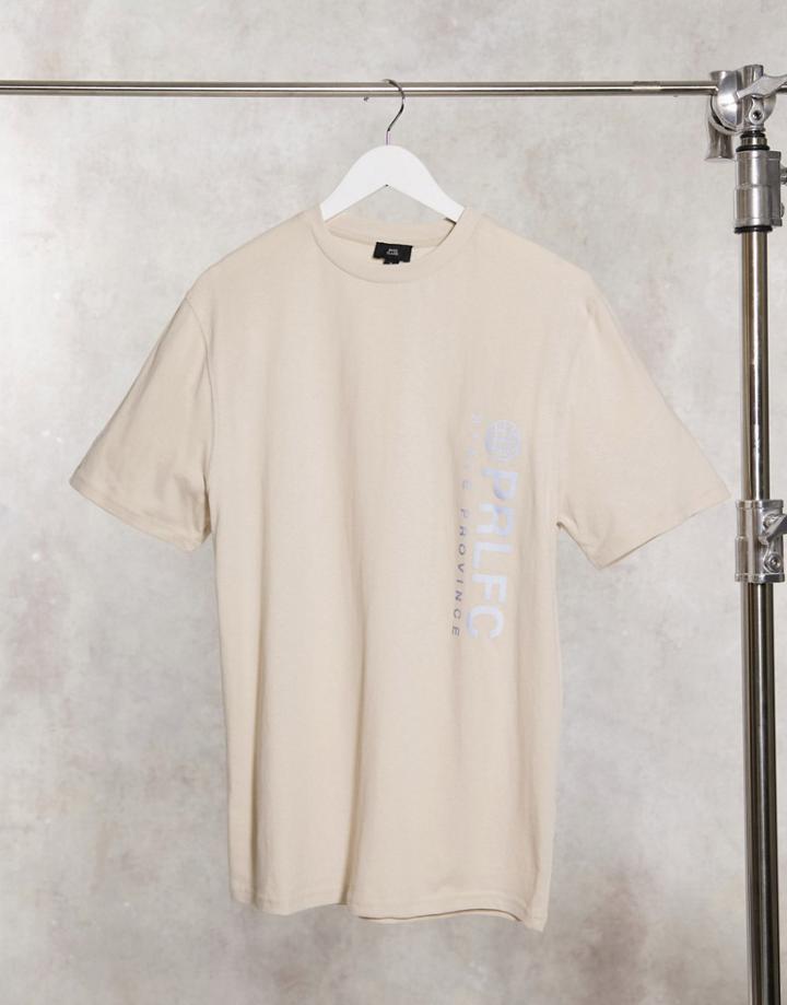 River Island Prolific T-shirt In Stone-neutral