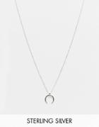 Pieces 18k Plated Wishbone Necklace In Sterling Silver