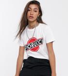 Fiorucci Martini Logo T Shirt In White