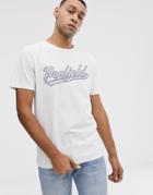 Penfield Mendona Chest Logo Crew Neck T-shirt In White - White
