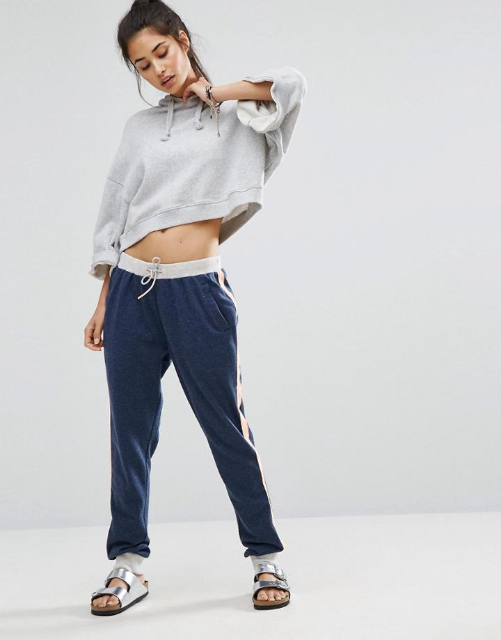 Minkpink Move Contrase Stripe Jogger - Navy