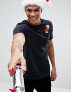 Jack & Jones Originals Holidays Pocket T-shirt - Black