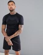Asos 4505 T-shirt With Seamless Knit In Black - Black
