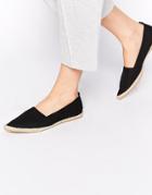 Park Lane Point Espadrilles - Black Canvas