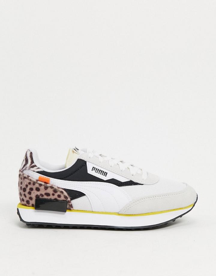 Puma Future Rider Sneakers In Animal Print-multi