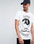 Love Moschino Printed Character T-shirt - White