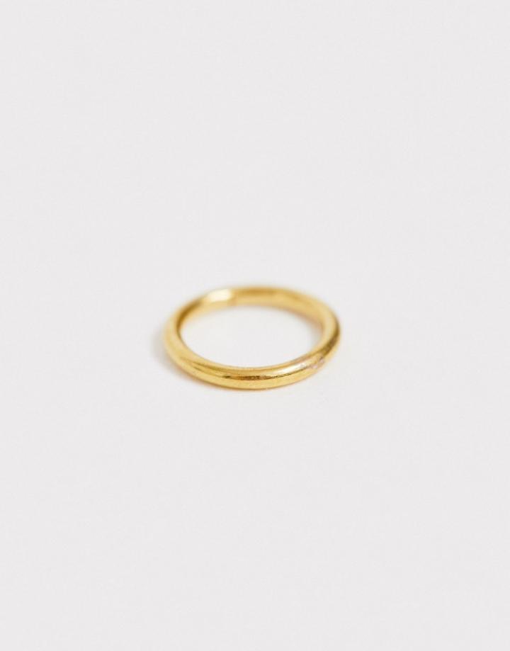 Designb Nose Ring In Gold