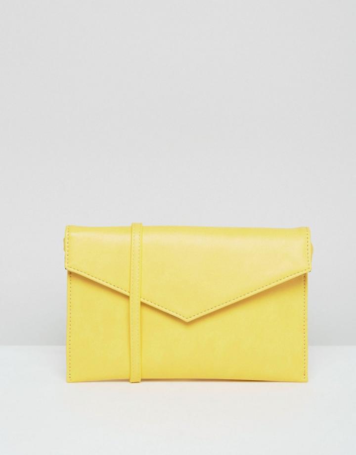 Asos Envelope Cross Body Bag - Yellow