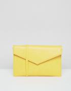 Asos Envelope Cross Body Bag - Yellow