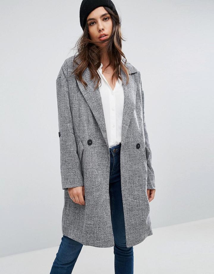 Only Benta Oversized Lightweight Jacket - Gray