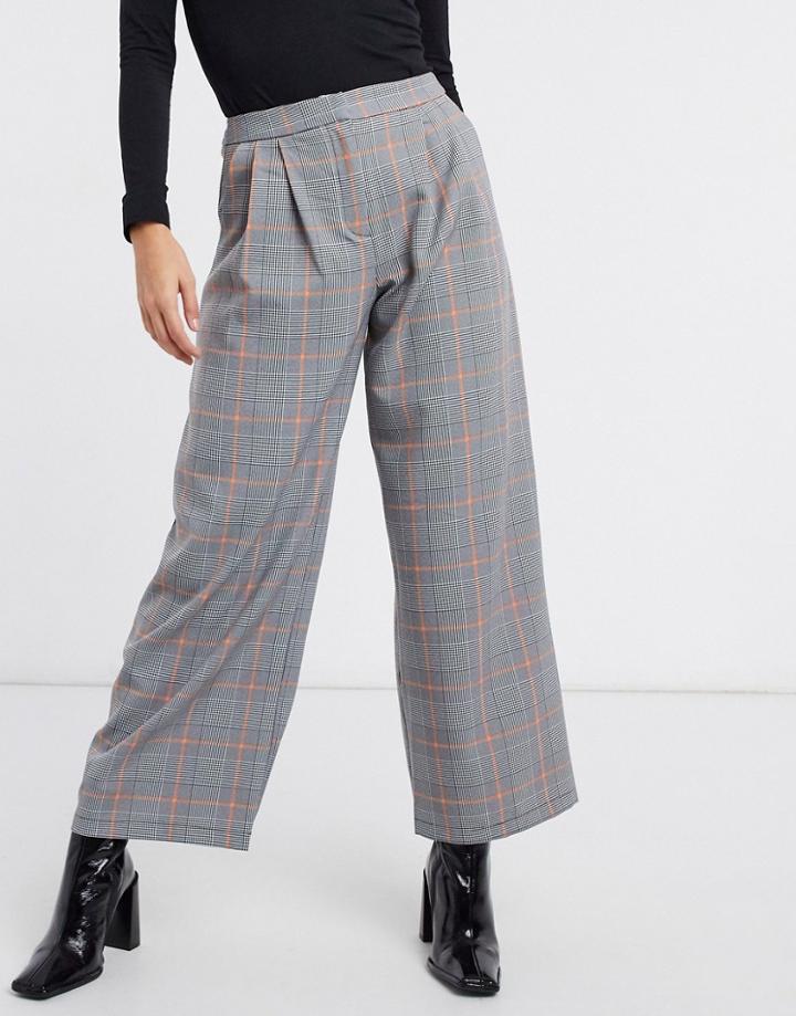 Asos Design Ultimate Slouch Dad Trouser In Pow Check-multi