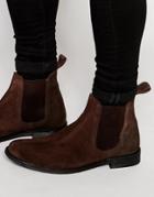 Lambretta Chelsea Boots In Brown Suede - Brown