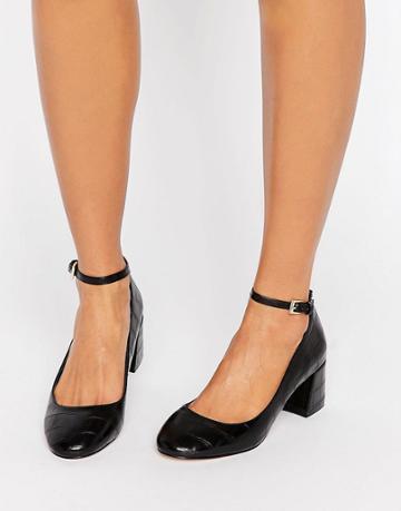 Miss Kg Caleb Kitten Heel Shoe - Black