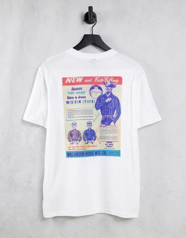 Dickies Success Back Print T-shirt In White